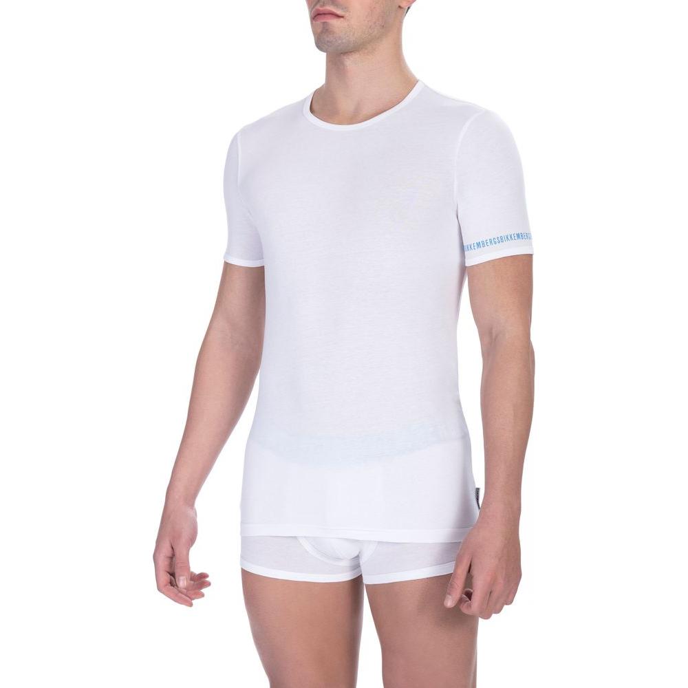 Elegant Dual-Pack White Crew Neck T-Shirts