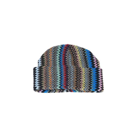 Geometric Fantasy Multicolor Wool-Acrylic Hat