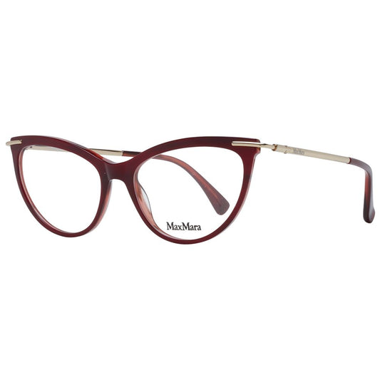 Max Mara Burgundy Plastic Glasses (Frames) Max Mara