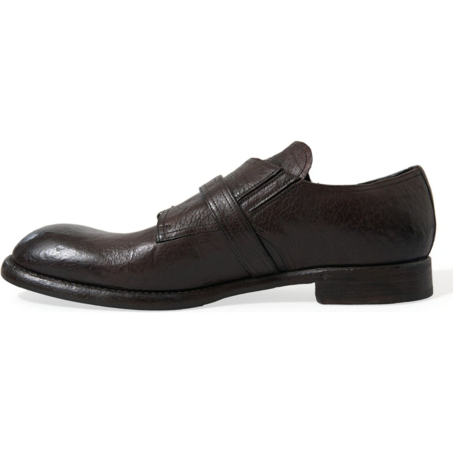 Elegant Triple Buckle Leather Dress Shoes