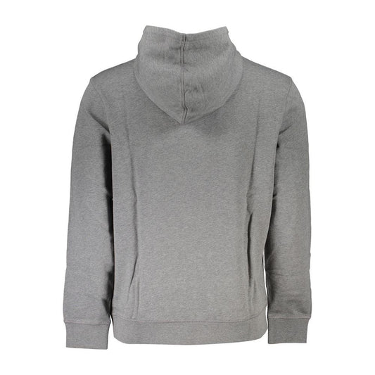 Elegant Gray Hooded Sweatshirt