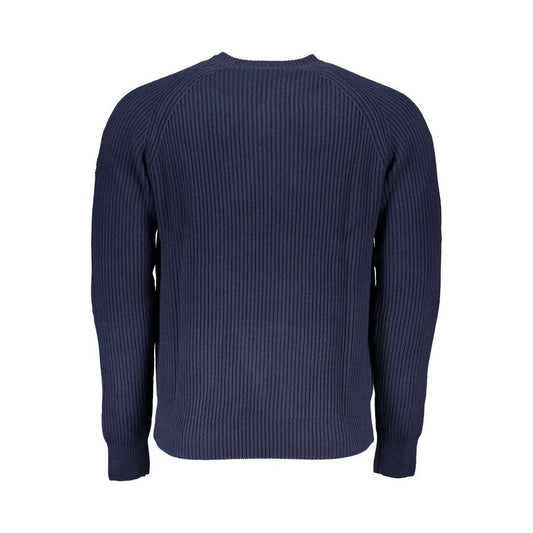 Eco-Conscious Crew Neck Sweater in Blue