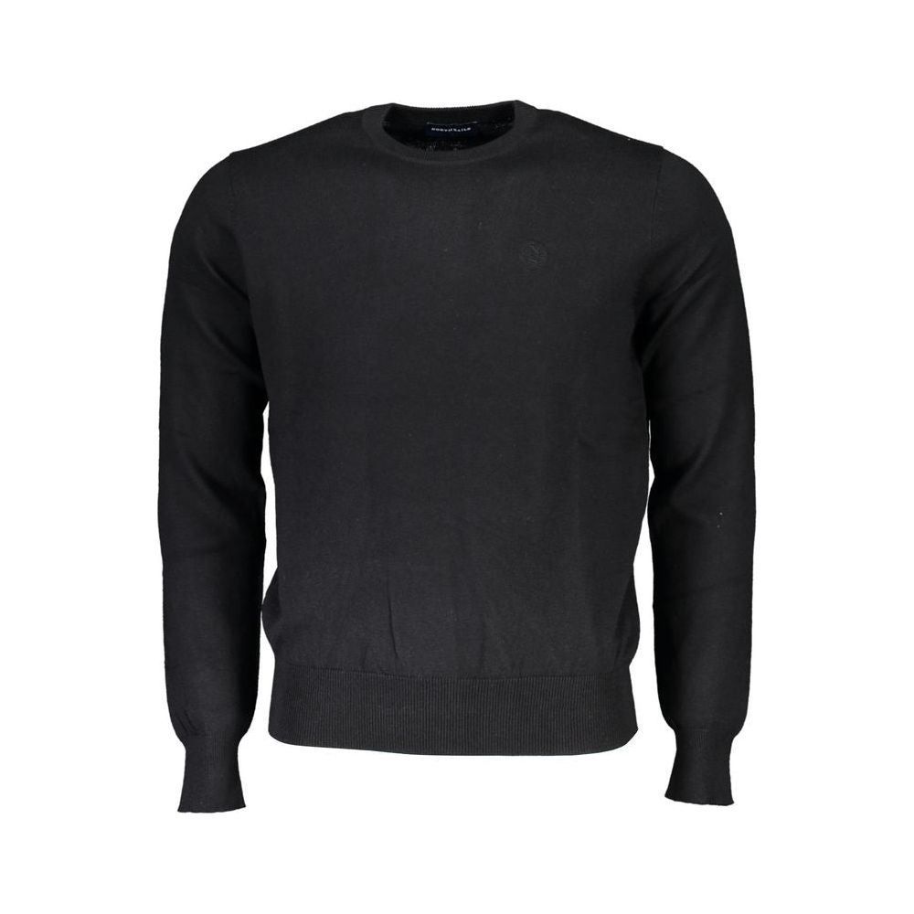 Eco-Luxe Black Crew Neck Sweater