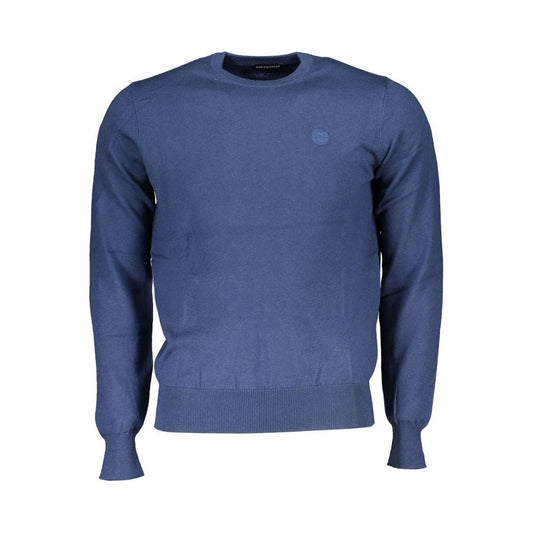 Crew Neck Blue Cozy Sweater