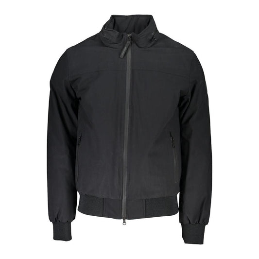 Chic Eco-Friendly Men's Jacket with Removable Hood