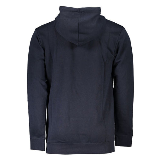 Chic Blue Brushed Hooded Sweatshirt