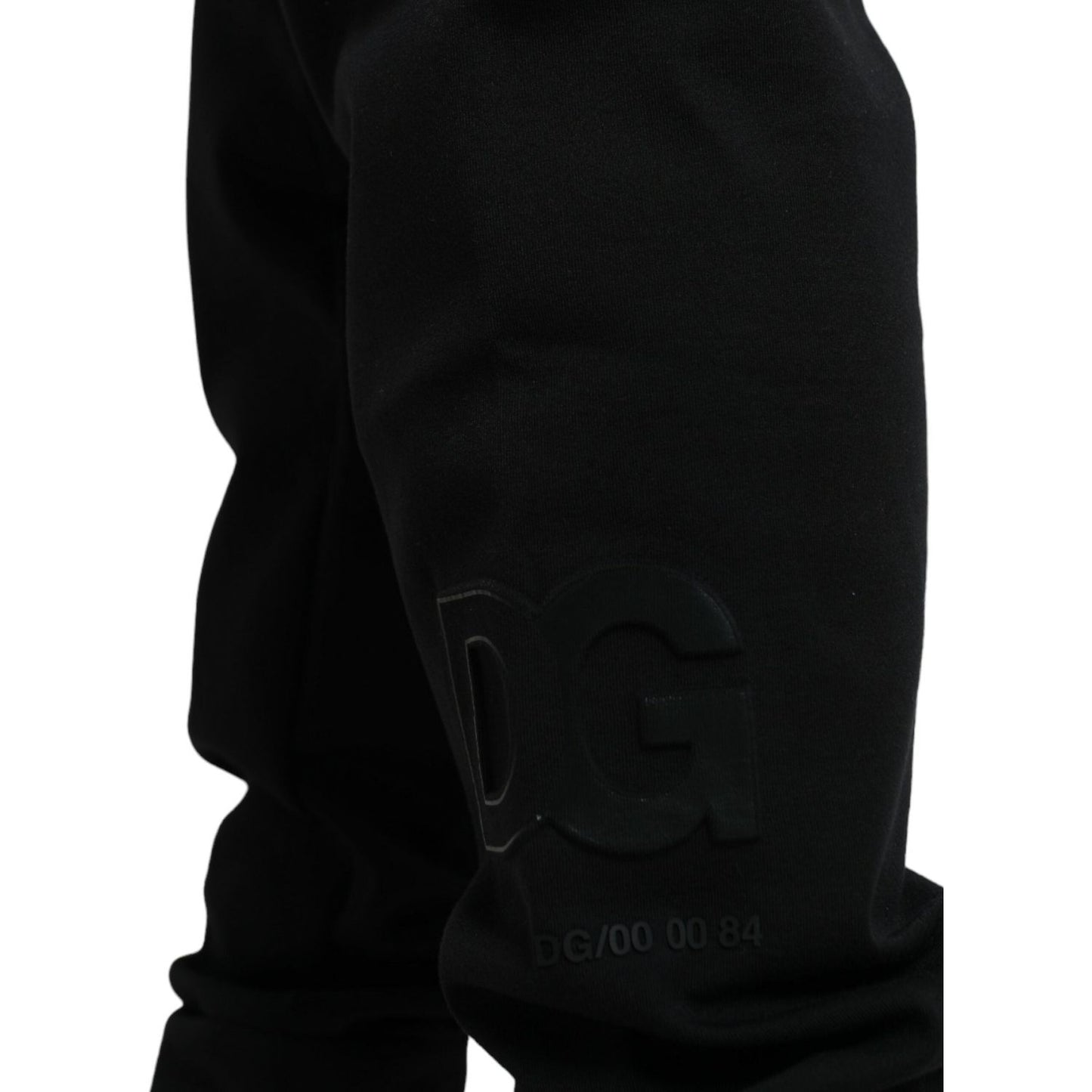 Elegant Black Jogger Pants - Cotton & Nylon Blend