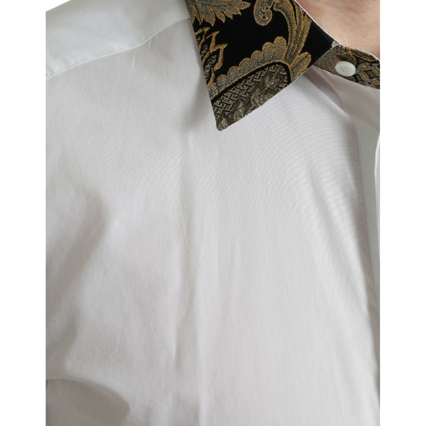 Elegant Gold Detail Dress Shirt