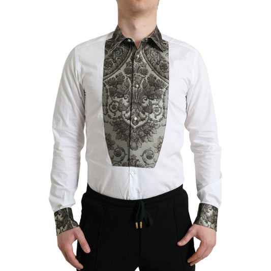 Elegant Slim Fit French Cuff Dress Shirt Dolce & Gabbana