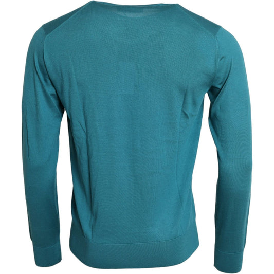 Dolce & Gabbana Elegant Silk Crew Neck Pullover Sweater Dolce & Gabbana