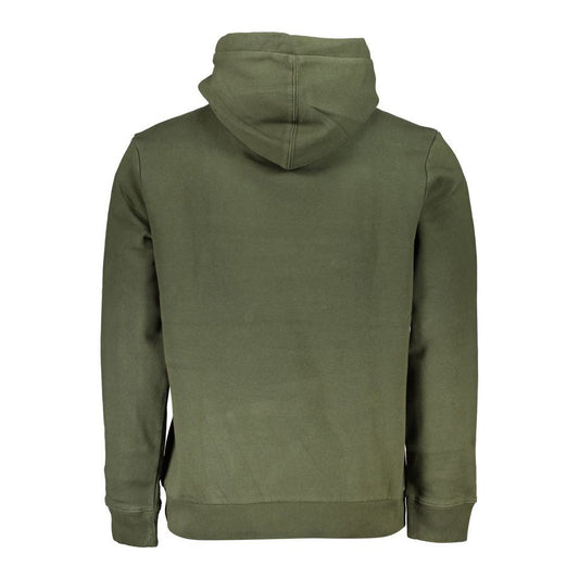 Napapijri Chic Green Hooded Half-Zip Sweater Napapijri