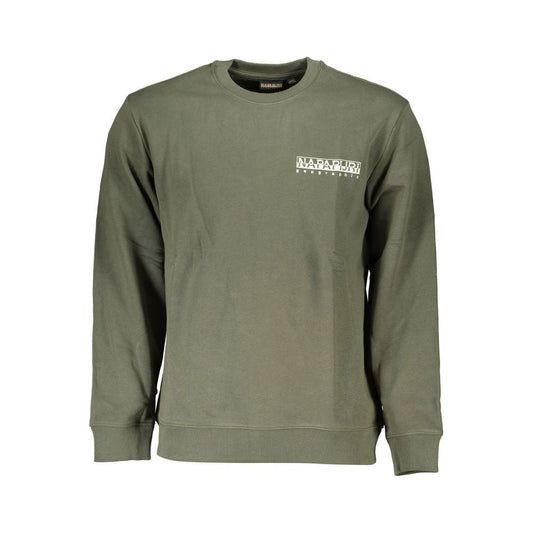 Napapijri Green Fleece Crew Neck Sweatshirt Napapijri