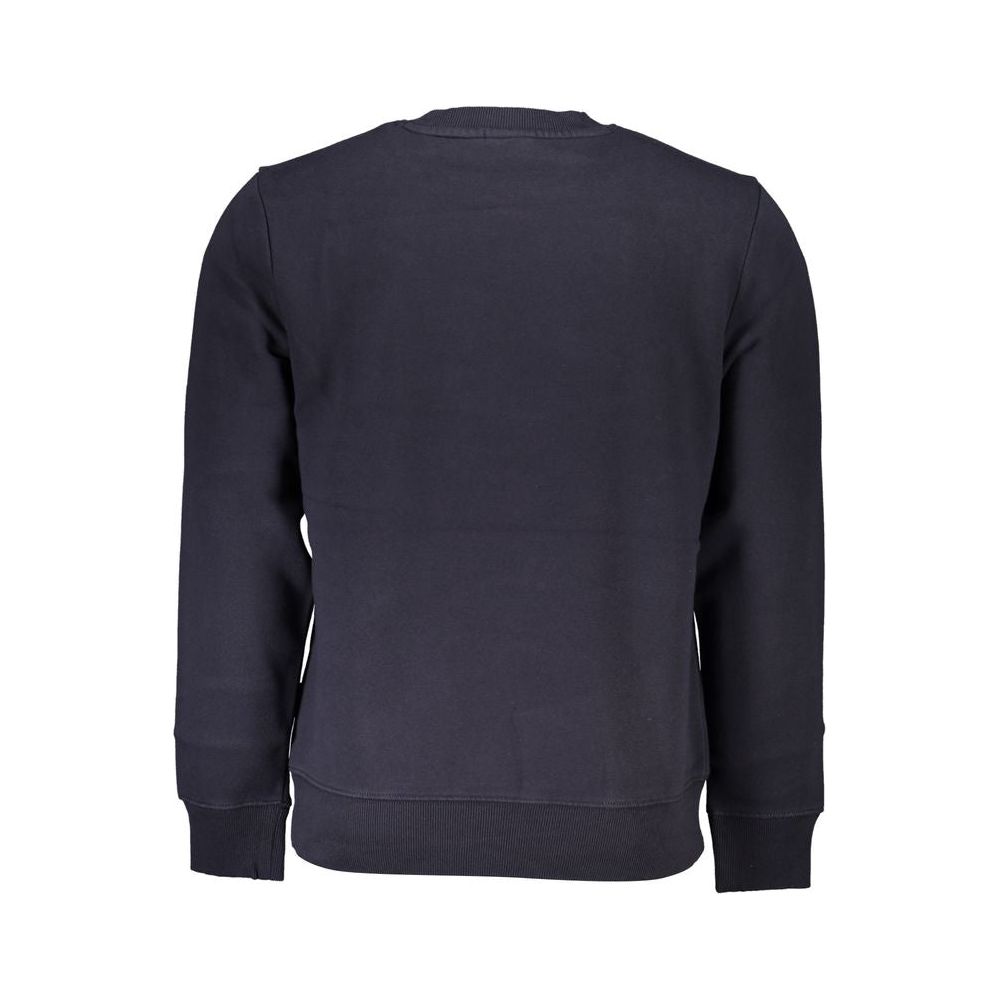 Regal Blue Crew Neck Fleece Sweater