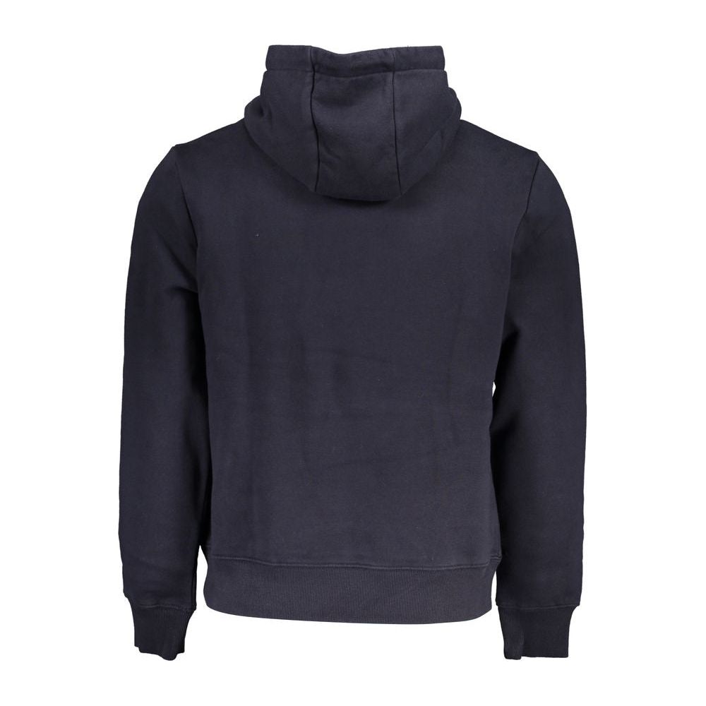 Elevated Casual Blue Hooded Sweatshirt