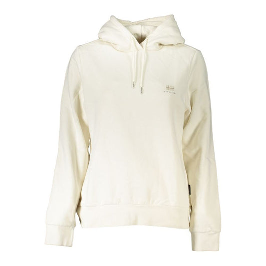 Timeless White Fleece Hooded Sweatshirt