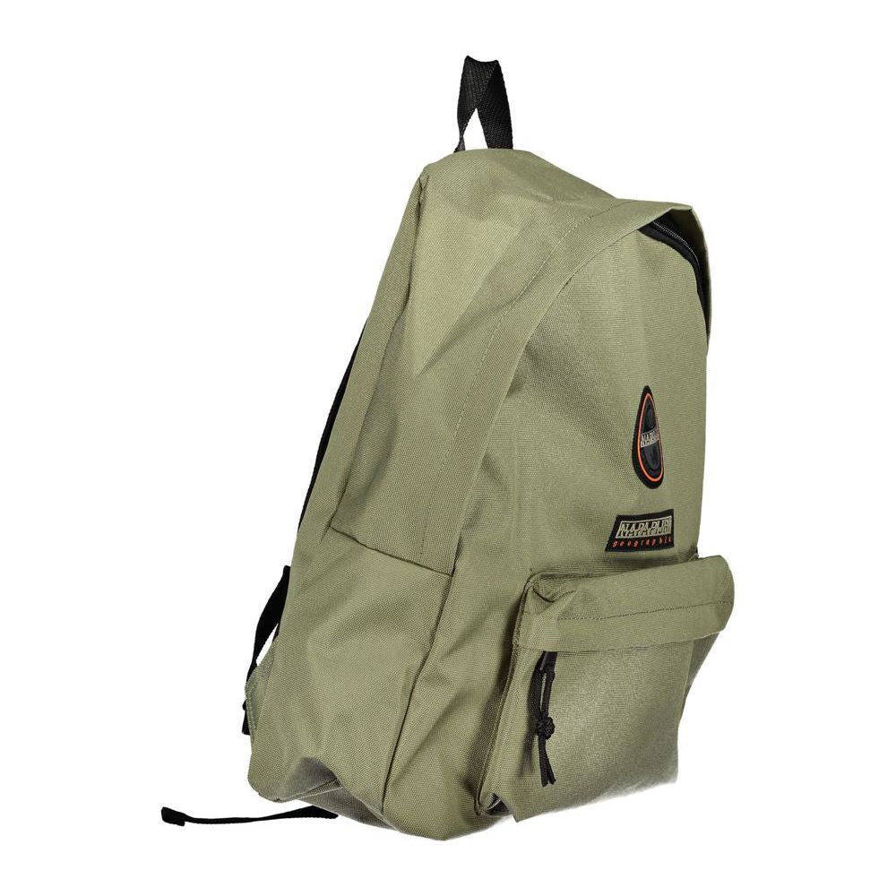 Eco-Conscious Green Backpack with Sleek Design