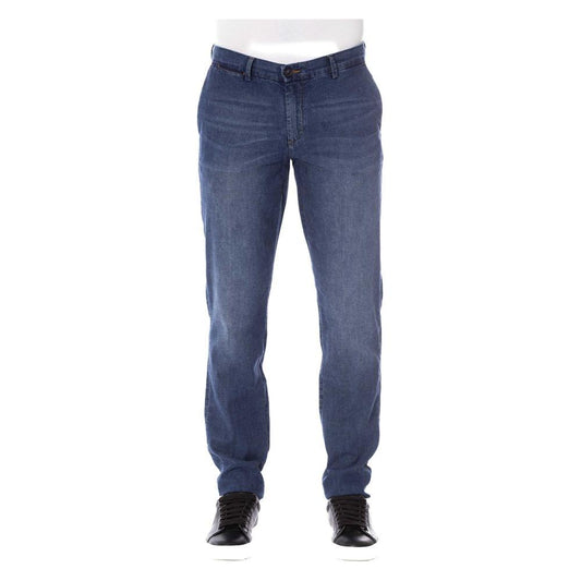 Trussardi Jeans Sleek Cotton Denim with Classic Fixings Trussardi Jeans