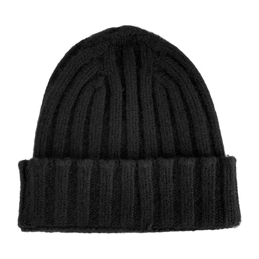 Pure Cashmere Ribbed Winter Hat