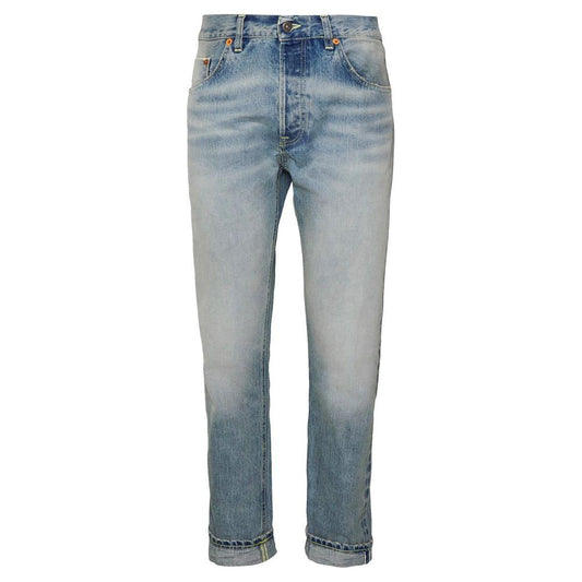 Vintage Wash Italian Denim Jeans