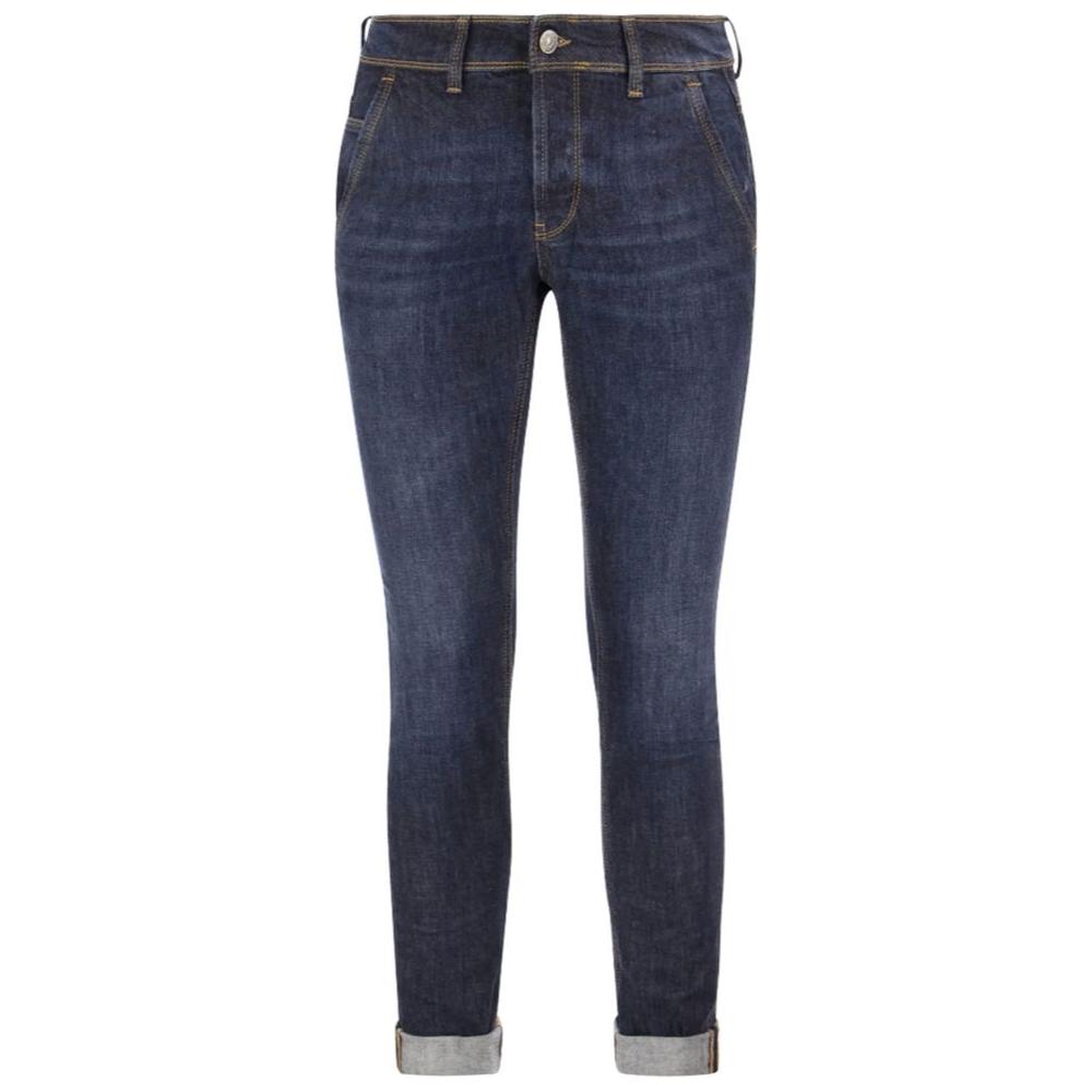 Sleek Skinny Fit Dark Blue Jeans