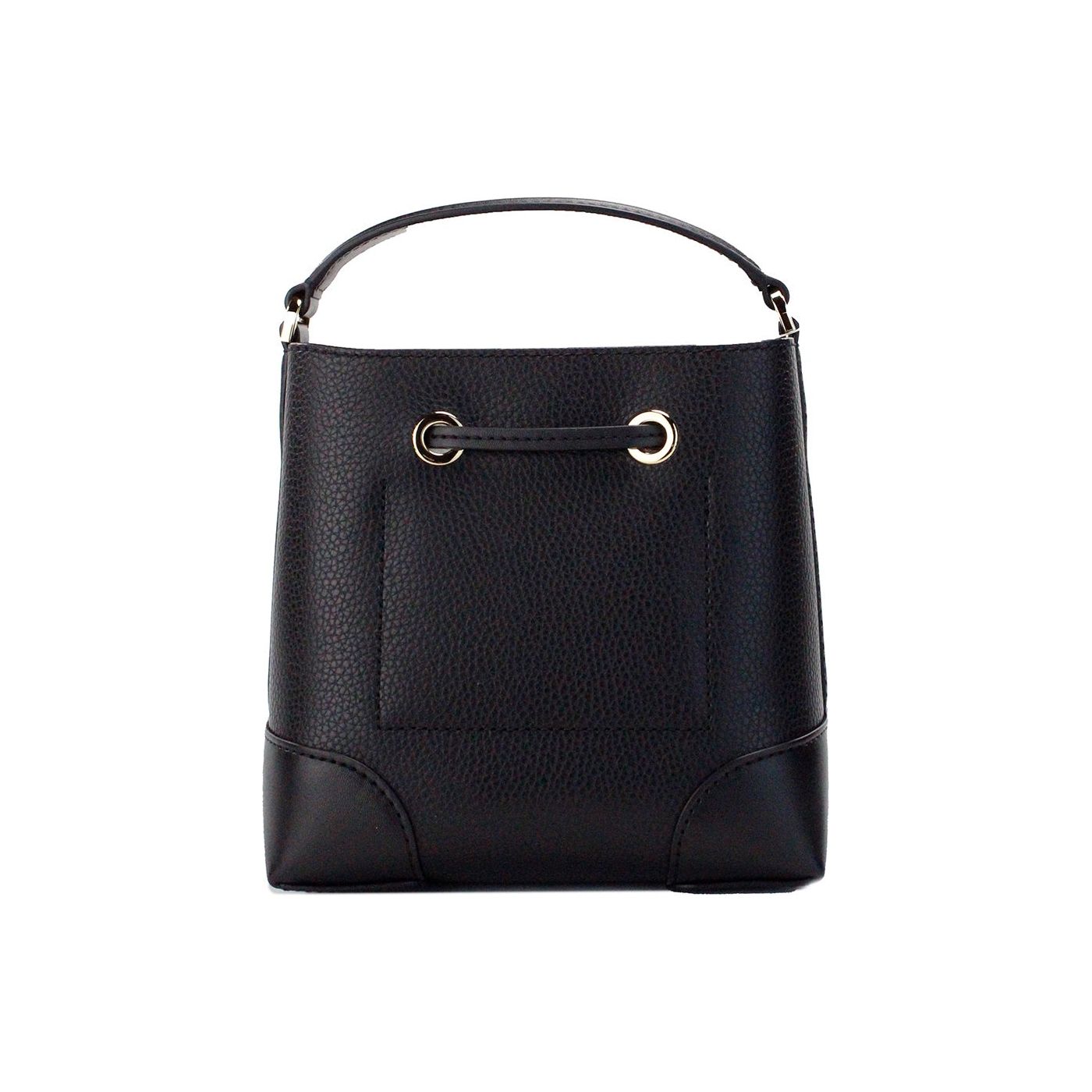 Mercer Small Black Pebbled Leather Bucket Crossbody Bag Purse