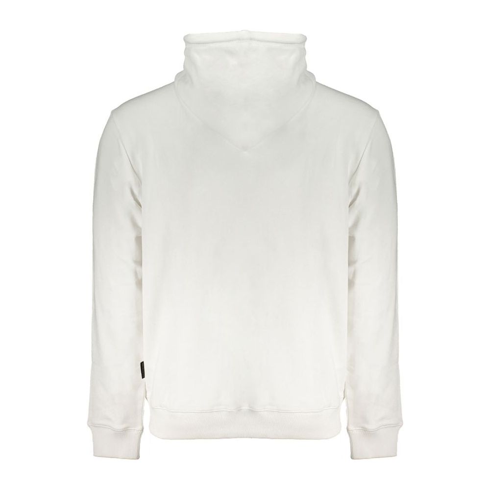 Chic White Hooded Sweatshirt - Cozy Cotton Blend