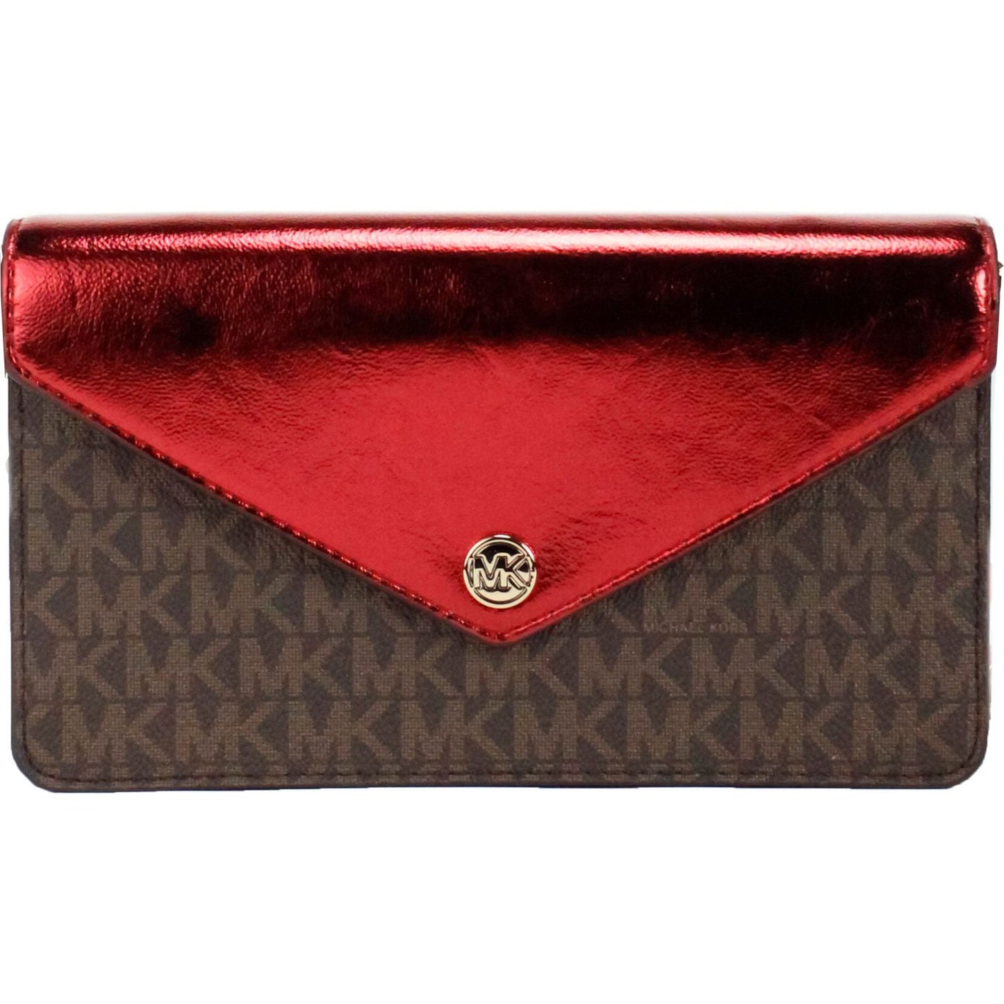 Jet Set Travel Crimson Small Flap Clutch Crossbody Bag