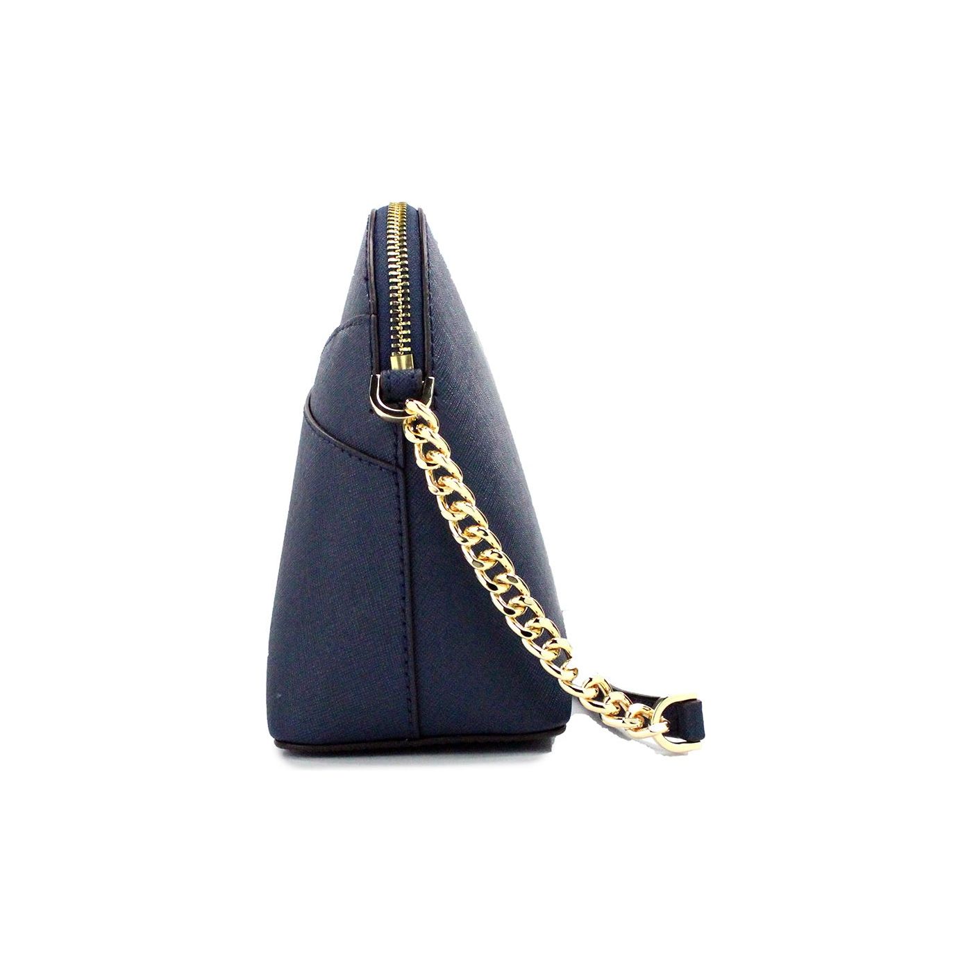 Jet Set Navy Medium X Dome Leather Crossbody Bag Purse