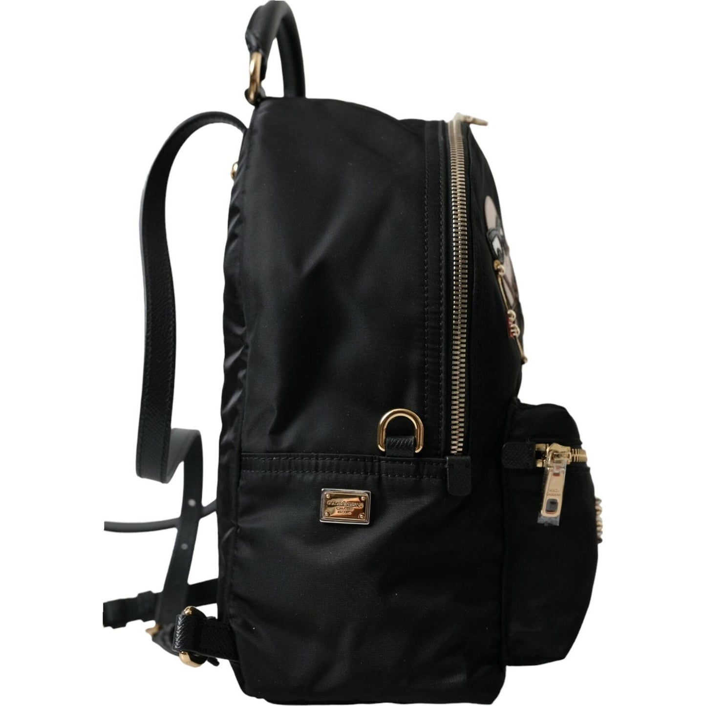 Elegant Embellished Black Backpack