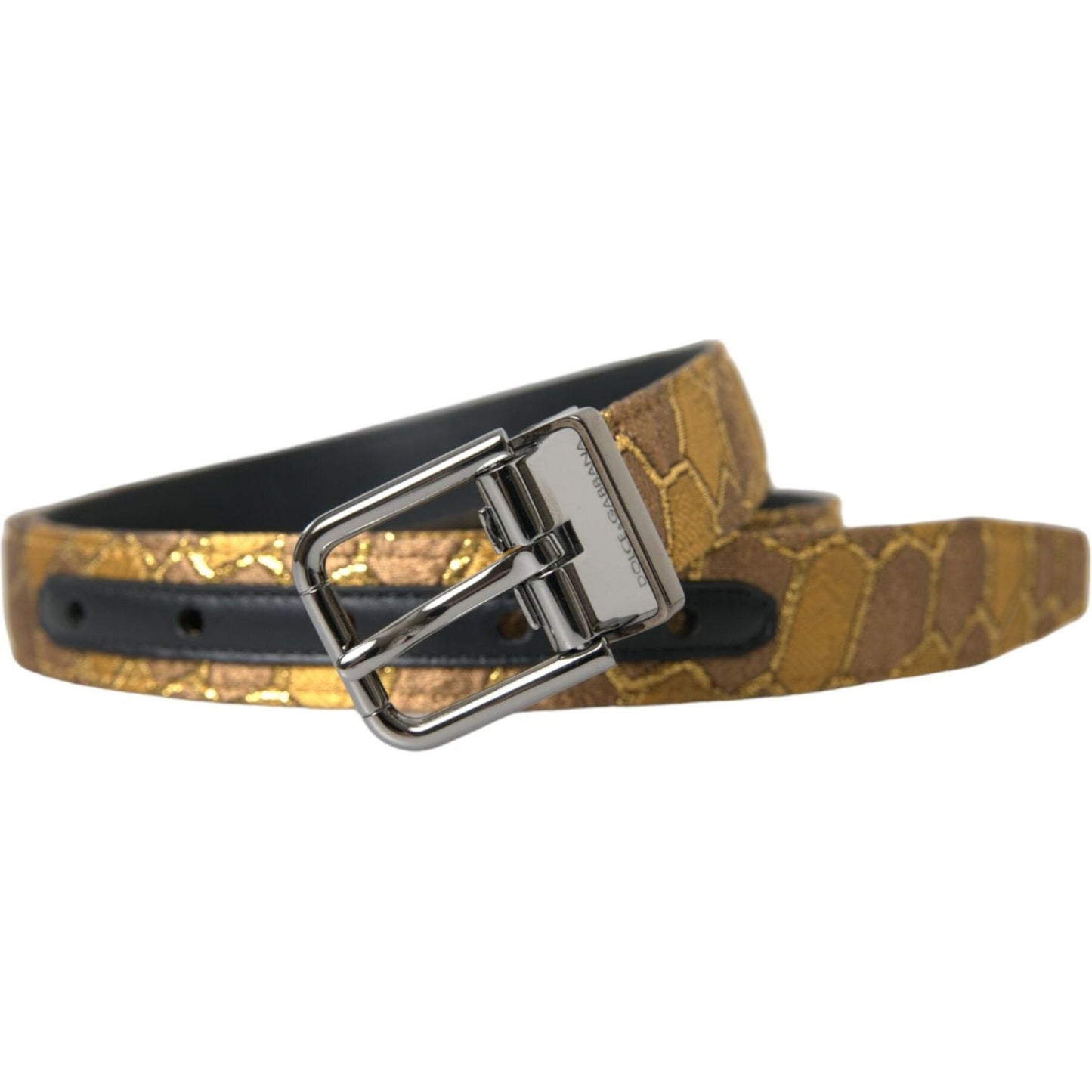 Elegant Gold Leather Belt