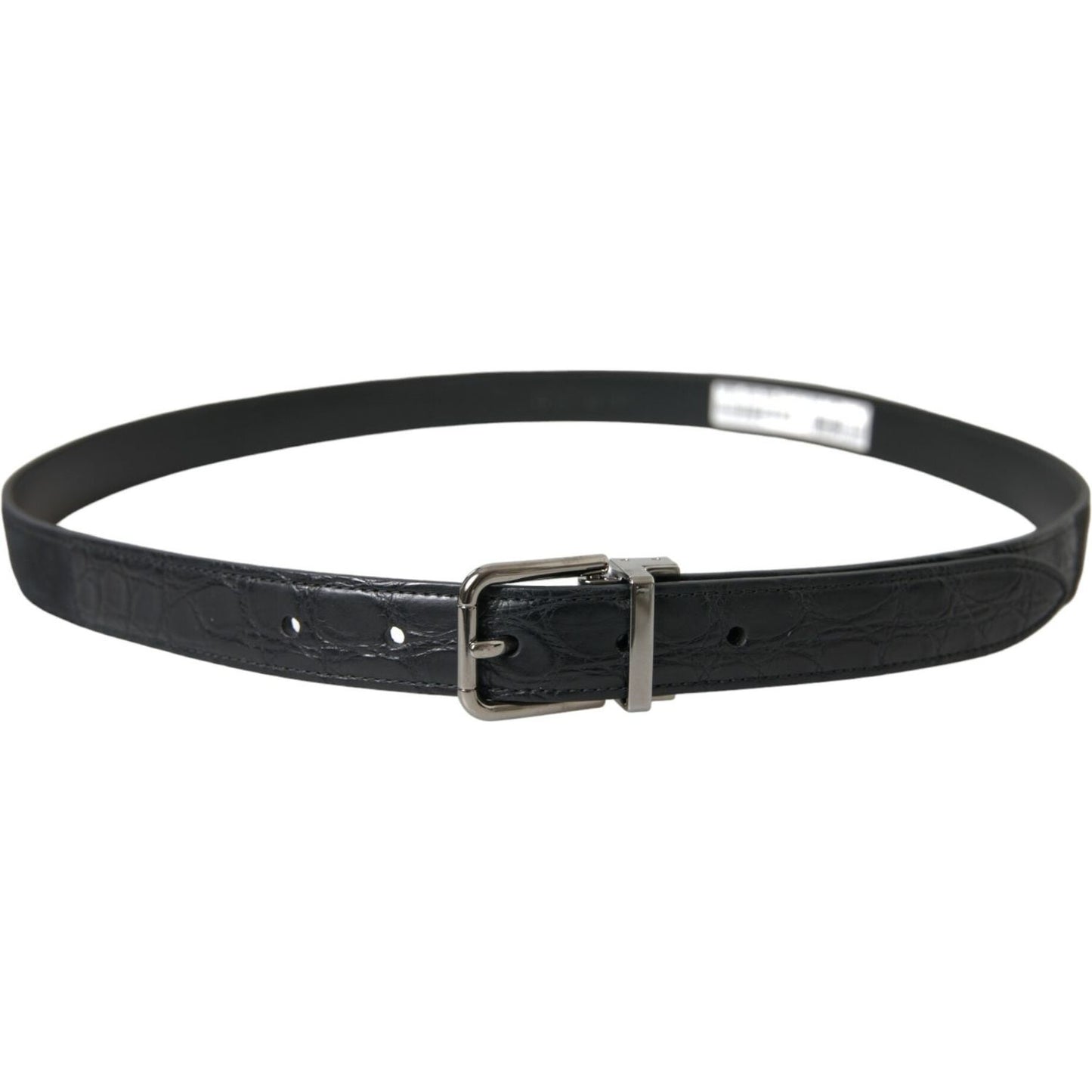 Elegant Leather Belt with Metal Buckle