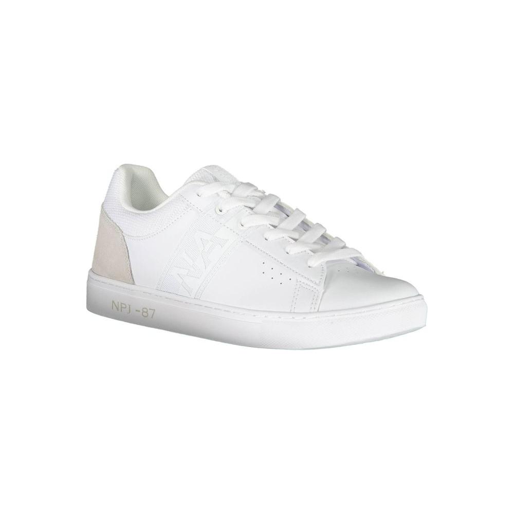 Elegant White Sneakers with Contrasting Details