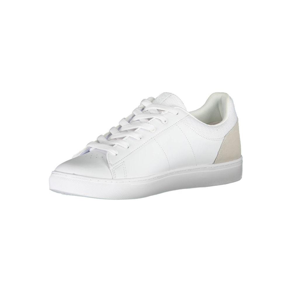 Elegant White Sneakers with Contrasting Details