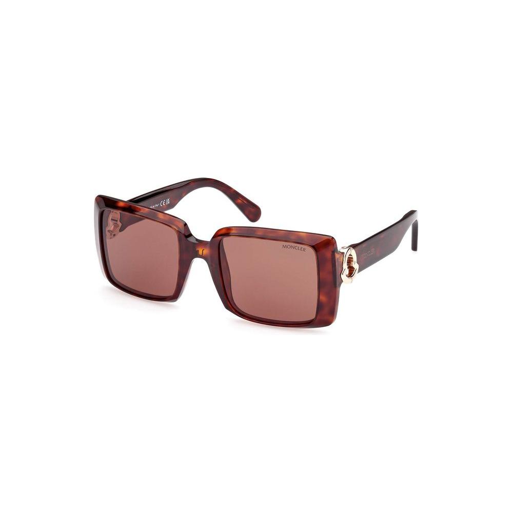 Chic Rectangular Brown Lens Sunglasses