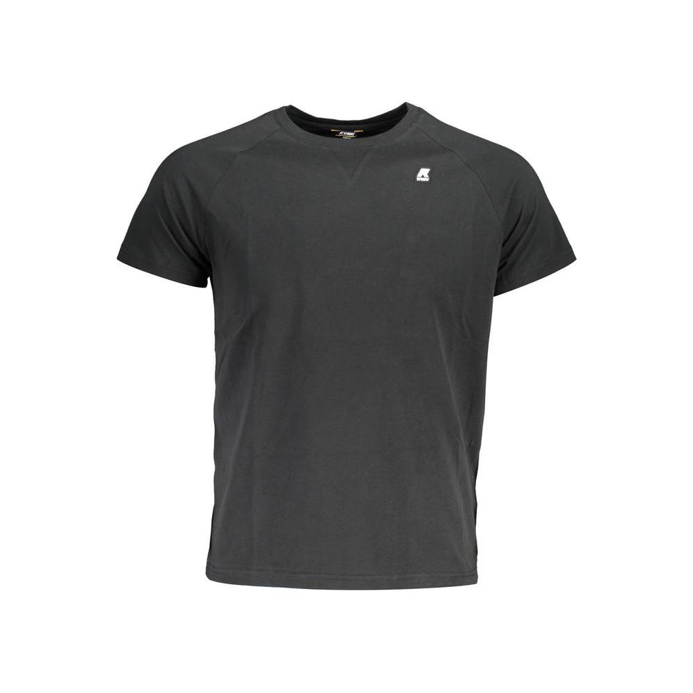 Sleek Cotton Round Neck Tee with Logo Detail