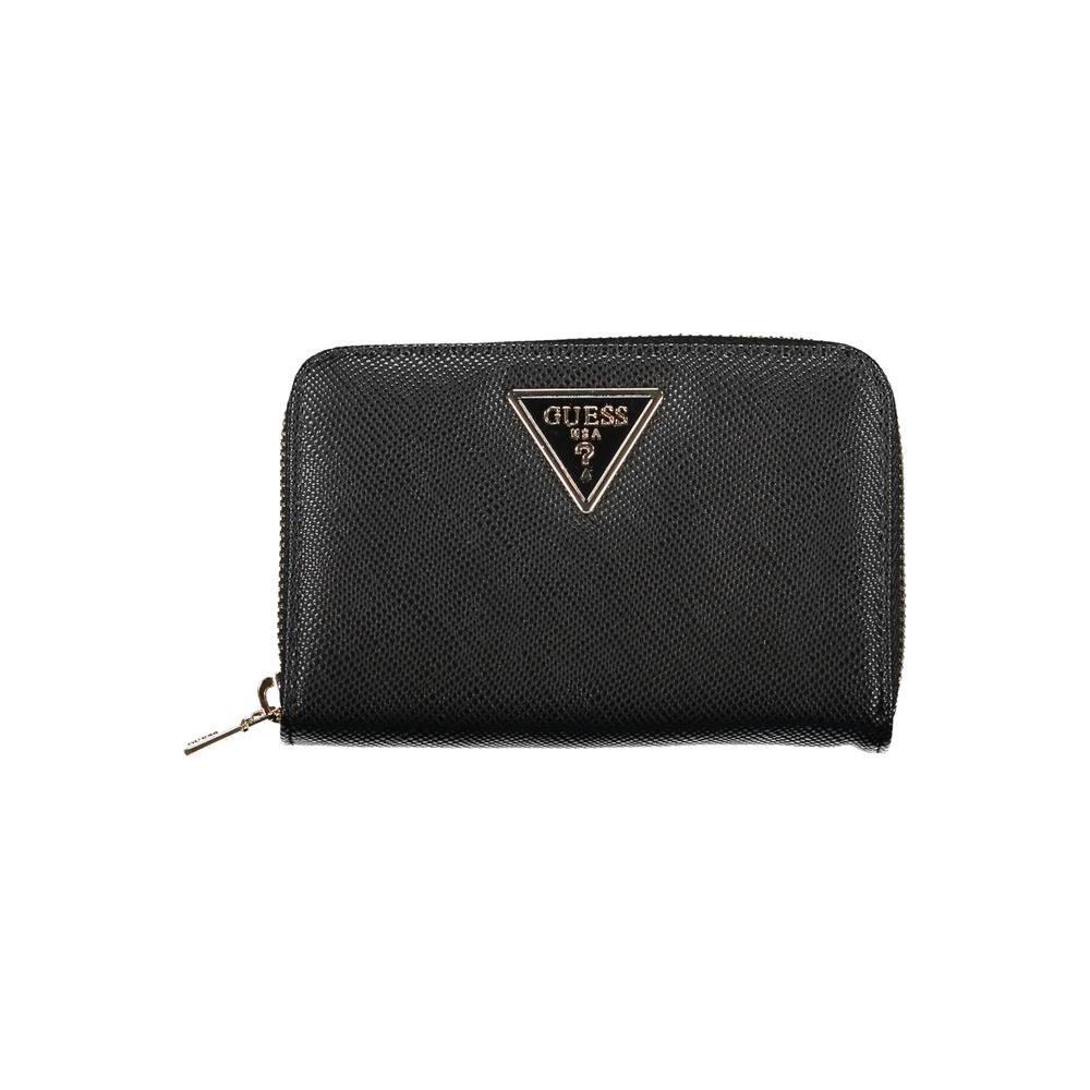 Chic Black Multi-Compartment Wallet