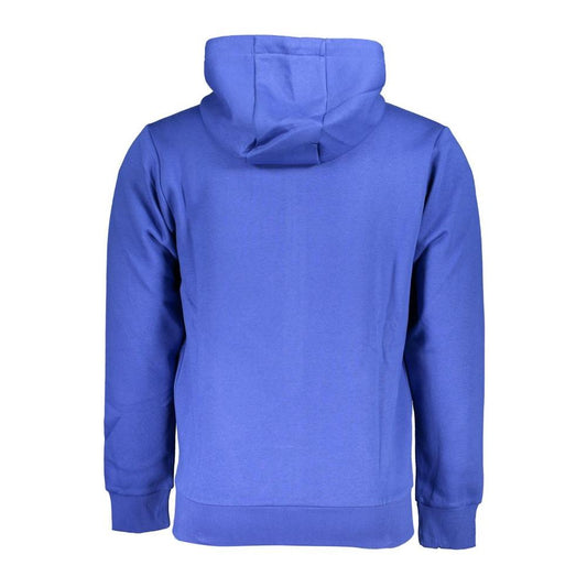 Elegant Hooded Zip Sweatshirt in Blue