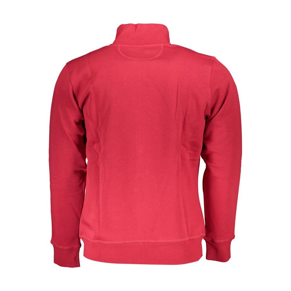 Chic Pink Fleece Sweatshirt with Contrast Detailing