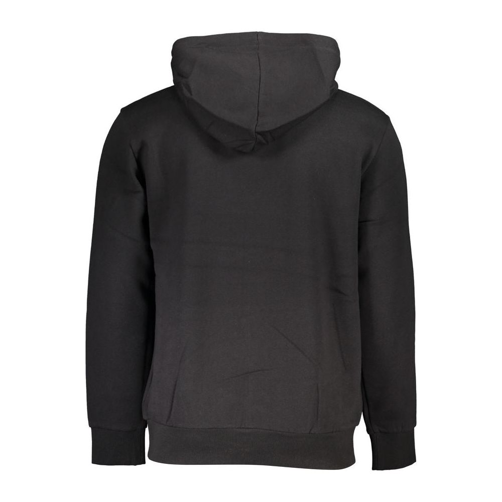 Sleek Hooded Fleece Sweatshirt - Black