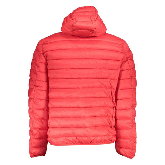 Sleek Pink Hooded Jacket for Men