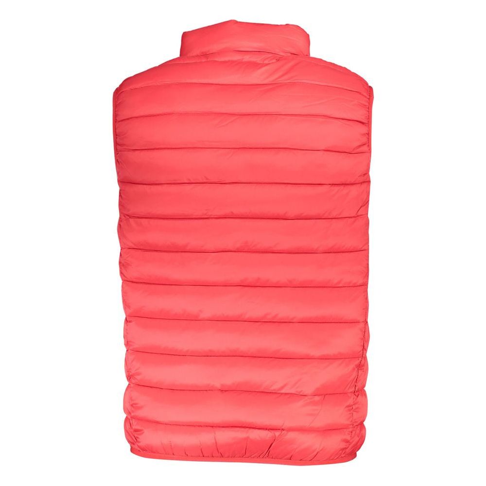 Sleek Sleeveless Pink Polyamide Jacket