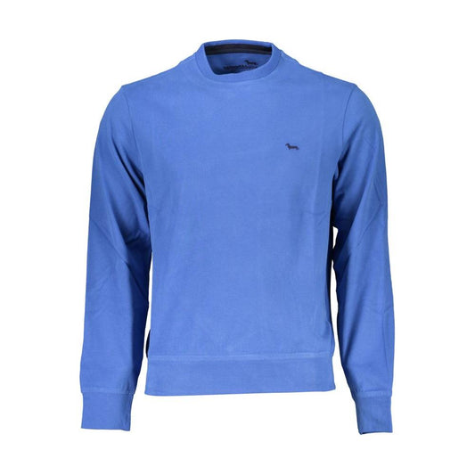 Harmont & Blaine Crew Neck Embroidered Blue Sweater Harmont & Blaine