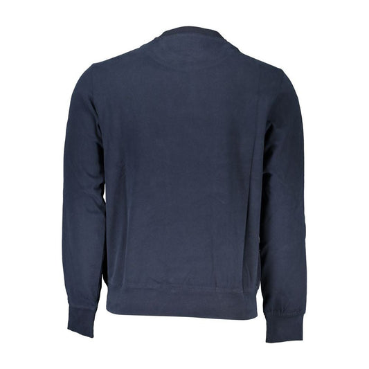 Elegant Blue Crew Neck Sweater