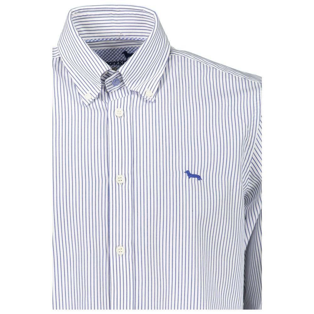 Elegant Striped Button-Down Cotton Shirt