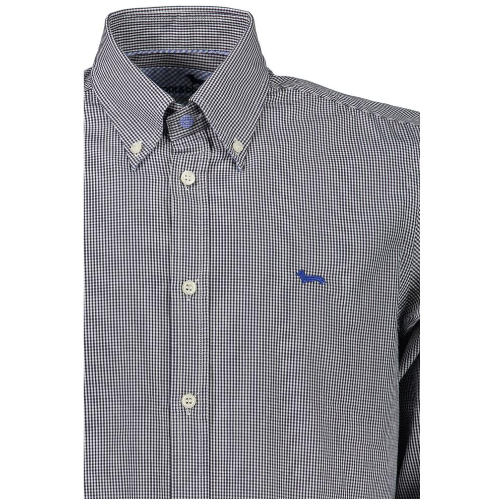 Elegant Blue Long Sleeve Cotton Shirt