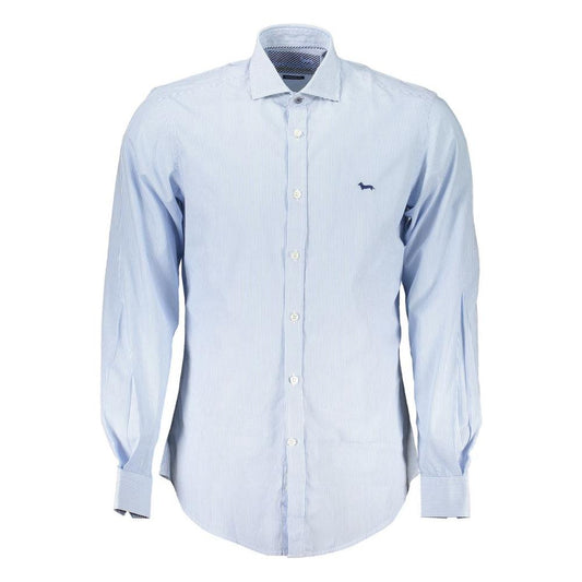 Chic Light Blue Organic Cotton Shirt