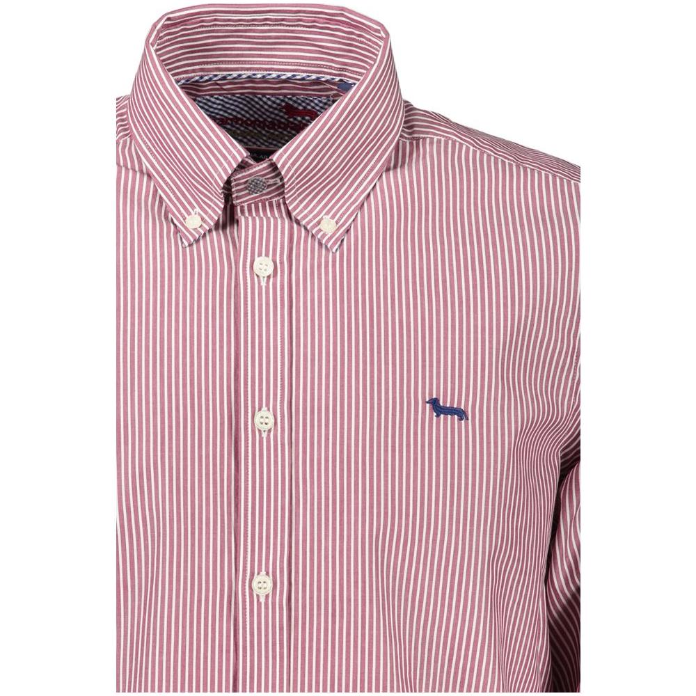 Elegant Pink Narrow Fit Long Sleeve Shirt