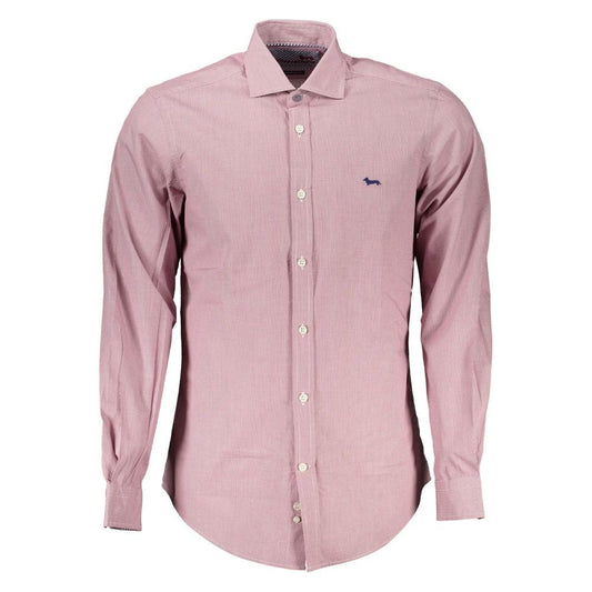 Chic Pink Narrow Fit Long Sleeve Shirt