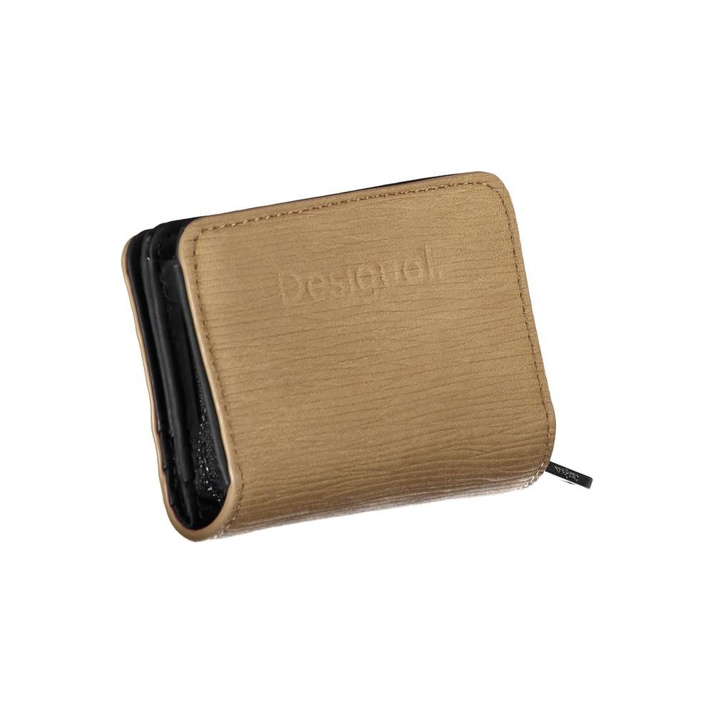 Chic Brown Wallet with Card Slots & Secure Closure