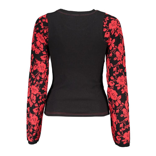 Desigual Chic Crew Neck Sweater with Contrast Details Desigual